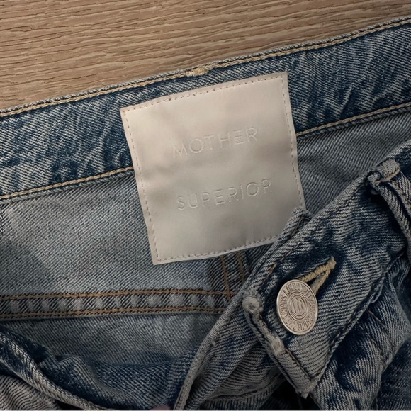 MOTHER Denim Blue Ankle Crop Jeans - Picture 9 of 12